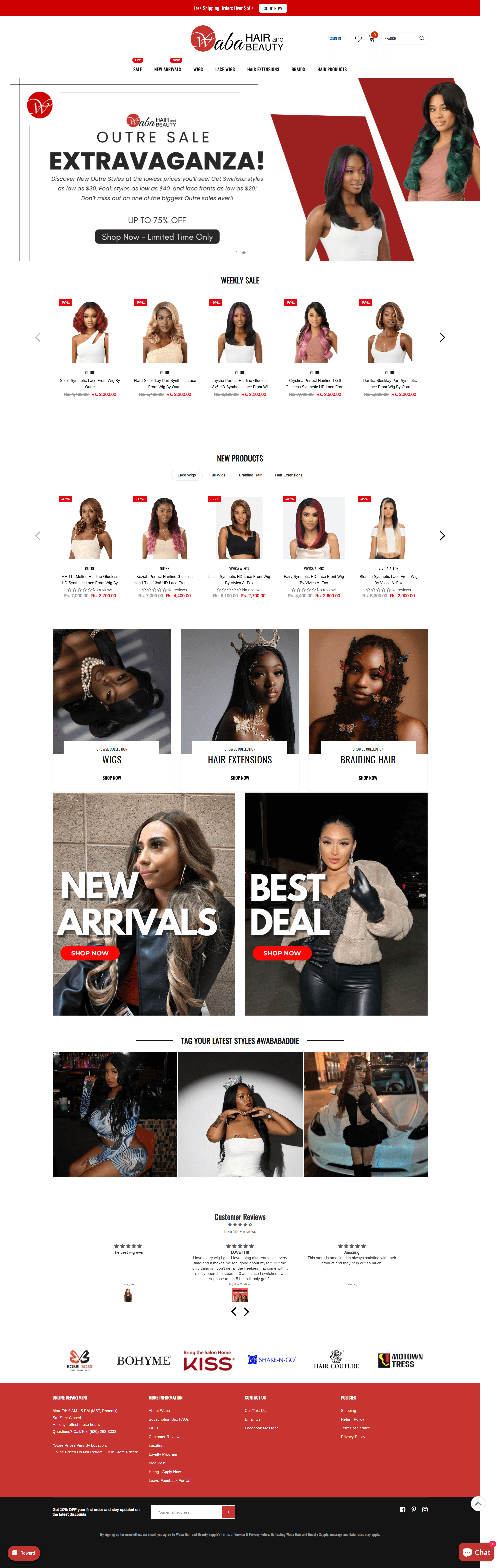 Landing page mobile design example